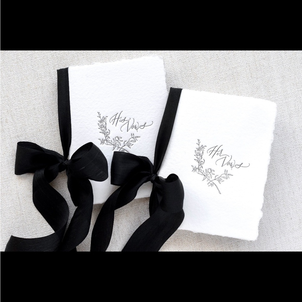 His and her vow books
